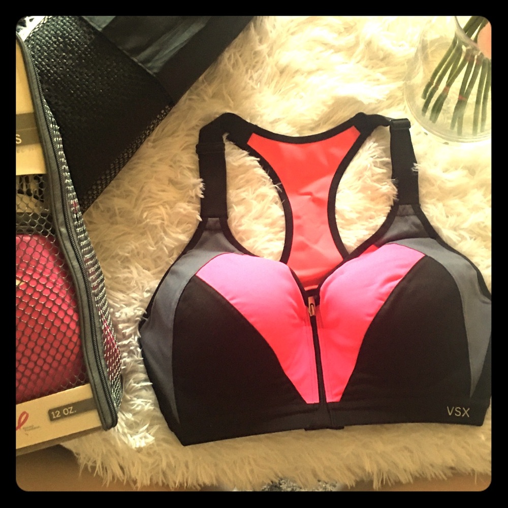 VSX Victoria’s Secret front zip sport bra